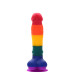 Радужный фаллоимитатор на присоске Dream toys Colourful Love Rainbow Dildo, 20 см х 3.8 см