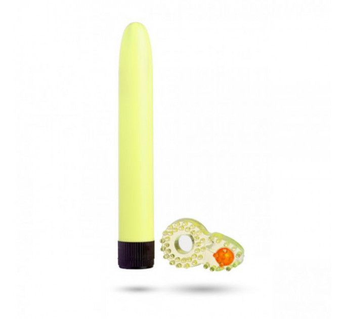 Набір Sex Toys Класичний Вібромасажер Ерекційне Кільце Yellow