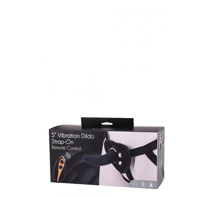 Dt51128 Страпон жіночий з пультом управління Seven Creations DILDO STRAP-ON BLACK