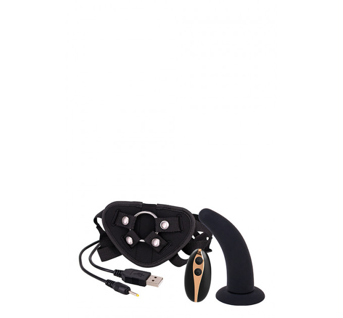 Dt51128 Страпон жіночий з пультом управління Seven Creations DILDO STRAP-ON BLACK
