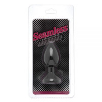 Анальна Black Silicone Heart Diamond, M
