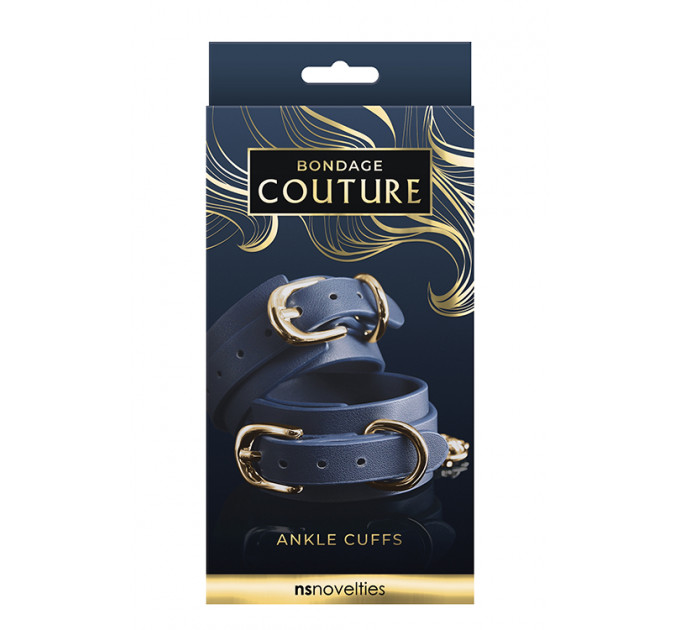 Наручники BONDAGE COUTURE ANKLE CUFF BLUE