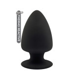 Термоактивна анальна пробка PREMIUM SILICONE PLUG L BLACK