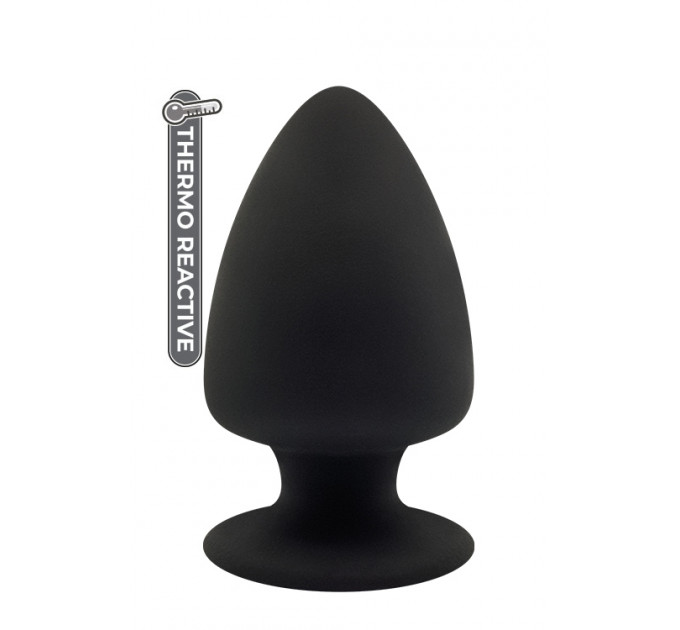 Термоактивна анальна пробка PREMIUM SILICONE PLUG L BLACK