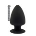 Термоактивна анальна пробка PREMIUM SILICONE PLUG L BLACK