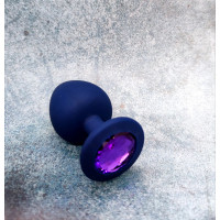 Анальний корок з каменем Loveshop Blue Diamond