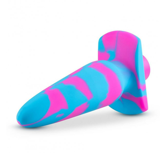Анальний віброплаг Avant Vibrotize Fuchsia рожево-блакитний, 12.7 х 3.1 см