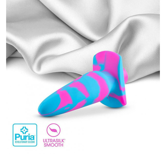 Анальний віброплаг Avant Vibrotize Fuchsia рожево-блакитний, 12.7 х 3.1 см