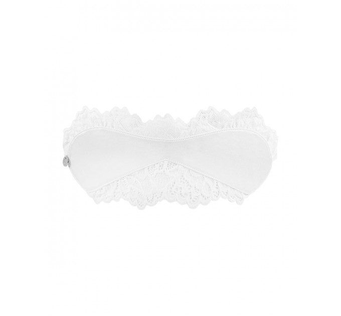 Атласна Маска для очей біла Amor Blanco eye mask white O/S
