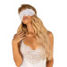 Атласна Маска для очей біла Amor Blanco eye mask white O/S