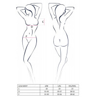Боді з оборками та відкритим доступом LEILA BODY black S/M - Passion