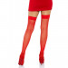 Чулки в сеточку с бантом красные Leg Avenue Fishnet Thigh Highs With Bow O/S