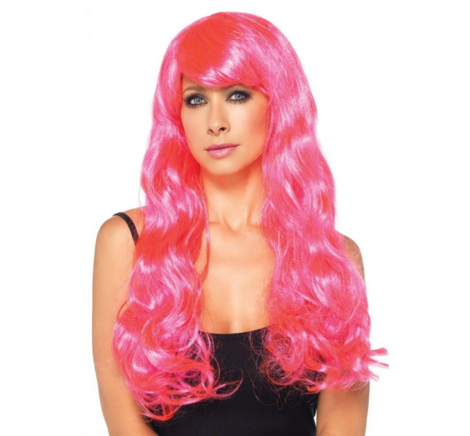 Длинный волнистый парик Neon Pink Starbrigh Leg Avenue 60 см