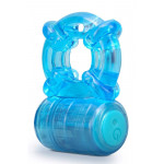 Кільце ерекційне з вібрацією STAY HARD 5 FUNCTION COCK RING BLUE
