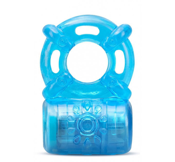 Кільце ерекційне з вібрацією STAY HARD 5 FUNCTION COCK RING BLUE