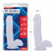 Фаллоимитатор с яичками Chisa Hi-Rubber 7.0 Inch Dildo на присоске, прозрачный
