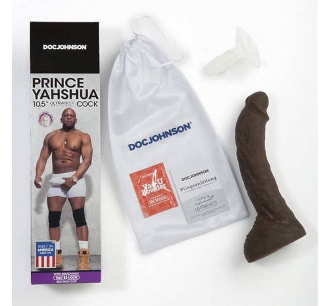 Фаллоимитатор Doc Johnson Prince Yahshua Ultraskyn 10.5" Cock - Chocolate