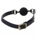 Кляп шар силиконовый NS Novelties Bondage Couture Ball, черно-синий