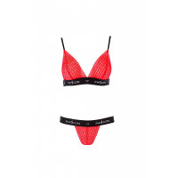 Комплект білизни GLAMISS SET red/black S/M - Passion