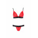 Комплект белья GLAMISS SET red/black S/M - Passion