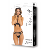 Комплект білизни I LIKE IT ROUGH 2PC CHOKER SET BLACK, S/M