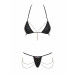 Комплект Obsessive Redella 2-pcs set black L/XL