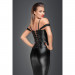 Корсет с гипюром F159 Noir Handmade M