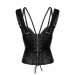 Корсет с гипюром F159 Noir Handmade M