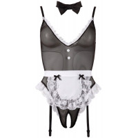 Рольовий костюм покоївки Cottelli Collection Maid Body 3 предмети, M