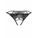 Кружевные трусики с открытой интимной зоной Inez Daring Intimates, черные, S/M