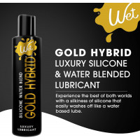 Лубрикант Wet Gold Hybrid водно-силіконовий, 266 мл