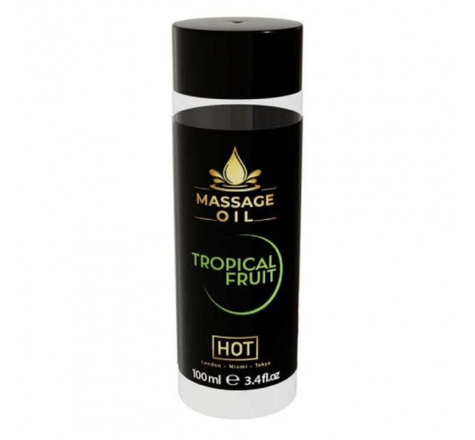 Масажна олія HOT Massage Oil Tropical Fruit з ароматом тропічних фруктів, 100 мл
