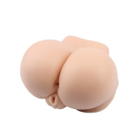 Мастурбатор полуторс с вибрацией киберкожа Chisa Man Q Tori's Plump Ass With Vag, телесный