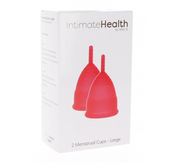 Менструальные чаши Mae B Intimate Health 2 Large Menstrual Cups