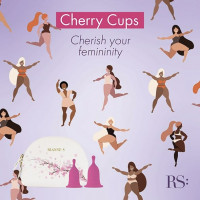 Менструальні чаші Rianne S Femcare Cherry Cup 2шт, в косметичці, рожев