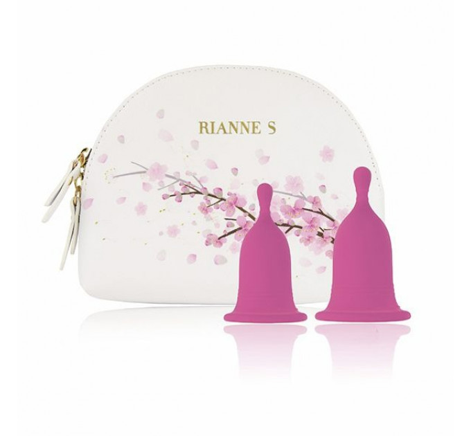 Менструальные чаши Rianne S Femcare Cherry Cup 2 шт, в косметичке, розовые