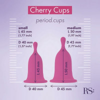 Менструальні чаші Rianne S Femcare Cherry Cup 2шт, в косметичці, рожев