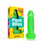 Мыло член на присоске Pure Bliss BIG зеленое, 18 см