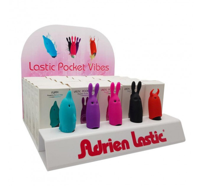 Минивибратор-пуля ,,Кролик,, Adrien Lastic силиконовый, черный