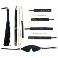 Набір бондажний BadKitty BondageSet blue/gold