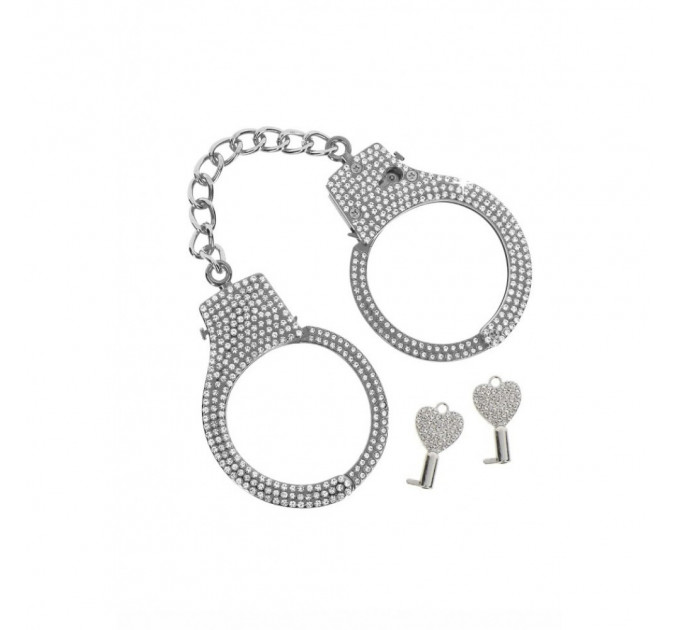 Наручники с камнями Diamond Wrist Cuffs Silver Taboom