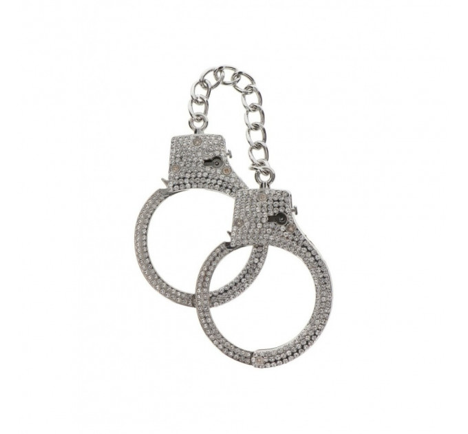 Наручники с камнями Diamond Wrist Cuffs Silver Taboom