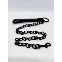 Ошейник с поводком DS Fetish Collar with leash black iron