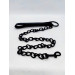 Ошейник с поводком DS Fetish Collar with leash black iron