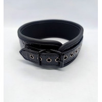 Ошейник с поводком DS Fetish Collar with leash black iron