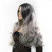 Парик длинный волнистый Fetish Hair балаяж серебристый, 65 см