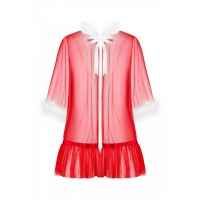 Пеньюар новогодний Obsessive Santasia Peignoir S/M/L Red