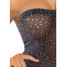 Платье со стразами Leg Avenue Rhinestone полупрозрачное, черное, O/S