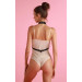Портупея на грудь One Size L12, из натуральной кожи, черная