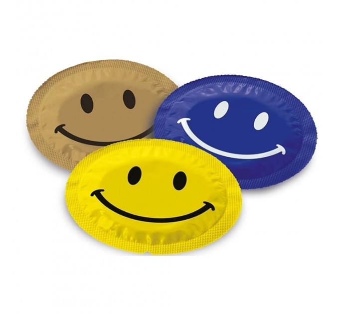Презервативи класичні Exs Smiley FACE із Смайликом на упаковці (ціна за упаковку, 12 шт.)
